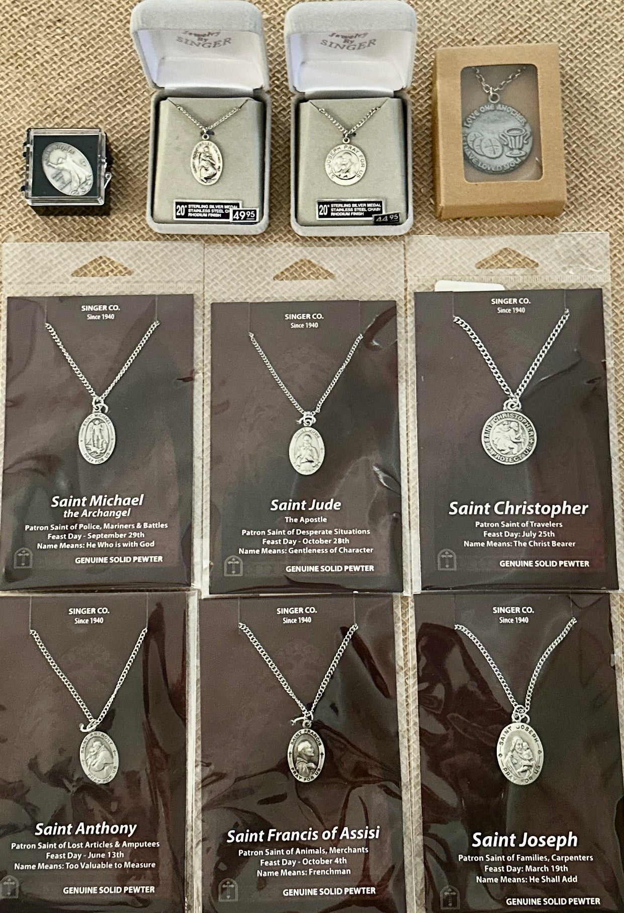 Jewelry: Catholic Medals – St. John's Cathedral Bookstore & Gift Shop