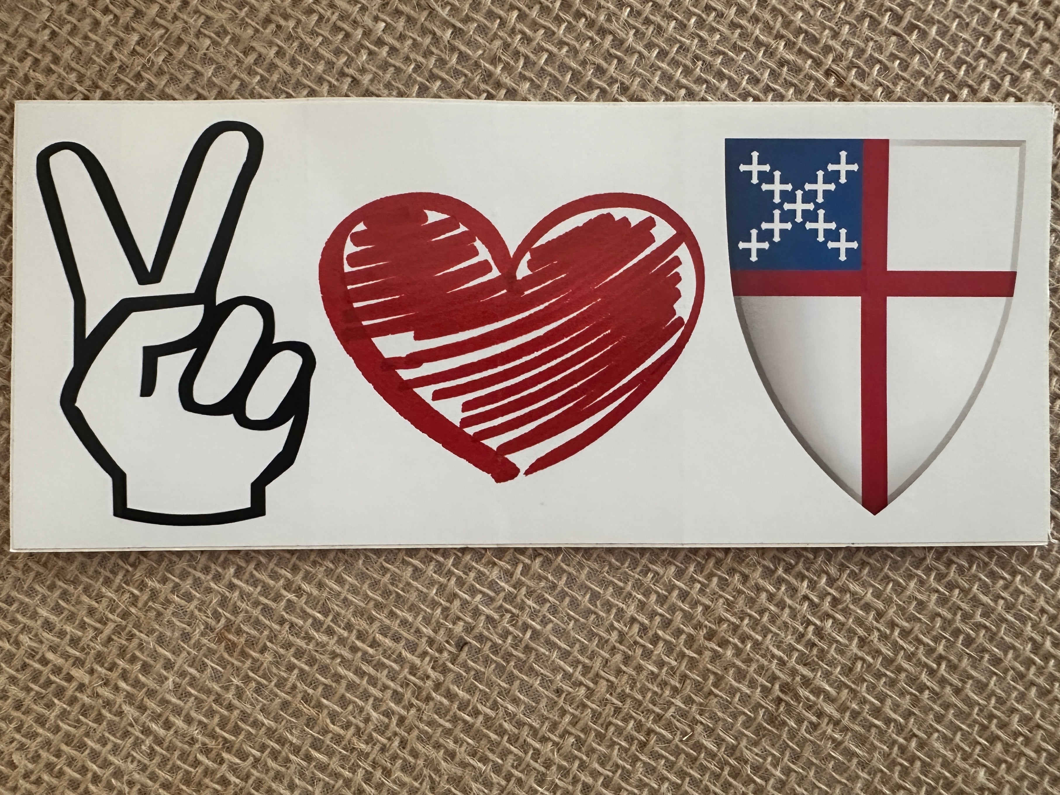 Anglican Sticker Design Episcopal Bumper Stickers & Decals – St. John's Cathedral Bookstore ...