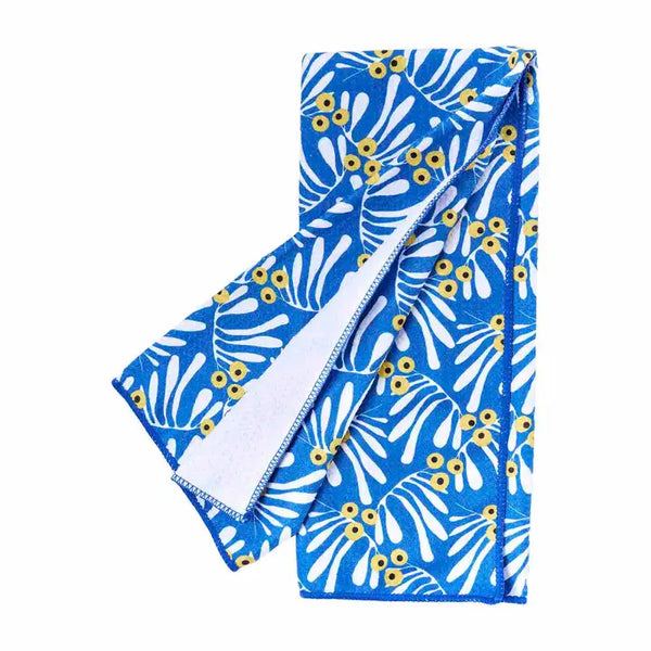 rockflowerpaper Francoise Blu Kitchen Tea Towel, #213-9893