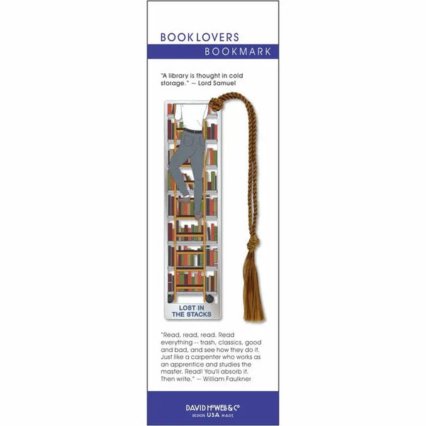 David Howell Booklovers Metal Bookmark, BKS9271