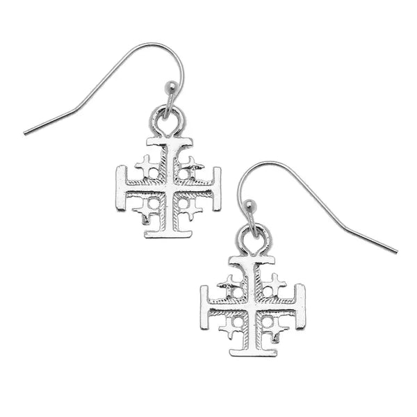 Susan Shaw Silver Multi Cross Wire Earrings 1757wr