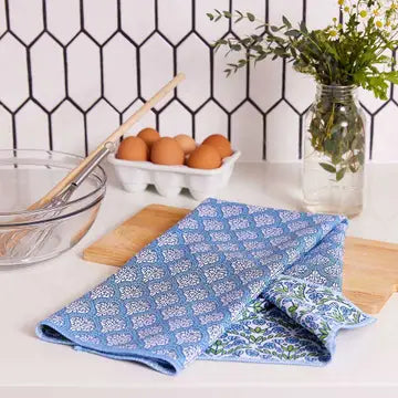 Rockflowerpaper Blaire Blue Blu Kitchen Tea Towel