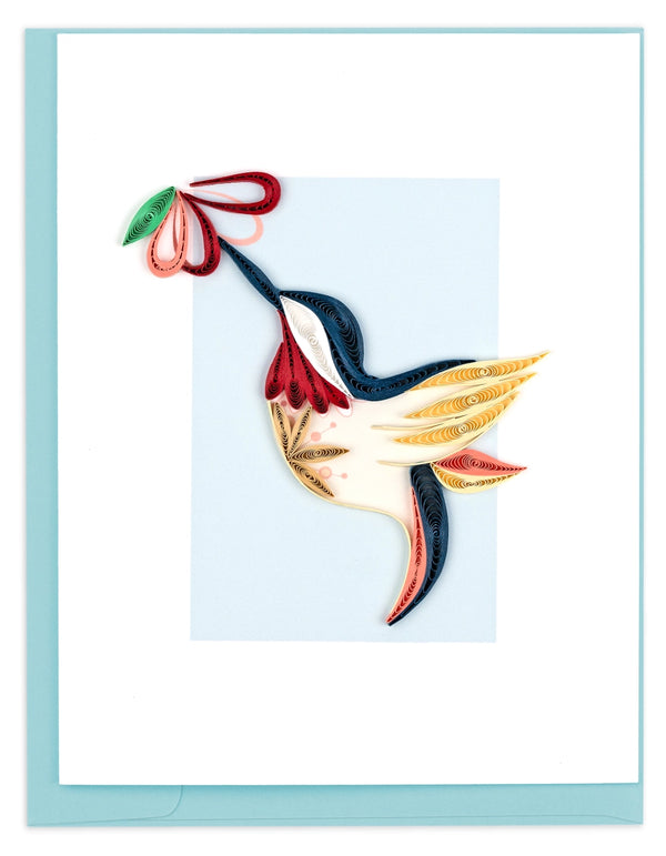 Quilling Card Decorative Bird small notecard NC0031C