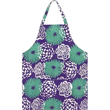 Global Mamas-Apron Reversible: Garden - Eggplant-SKU: 45010351