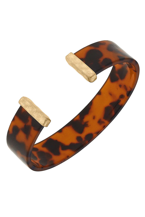 Canvas Style Josie Resin Cuff Bracelet in Tortoise SKU 24570B-TO