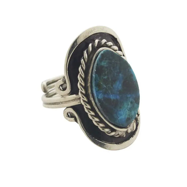 Ten Thousand Villages Sky Stone Ring 6115590