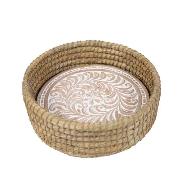 Ten Thousand Villages Toasty Round Bread Basket 6601230