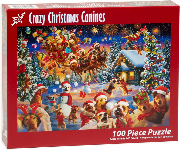 VC Crazy Christmas Canines Jigsaw Puzzle VC1308