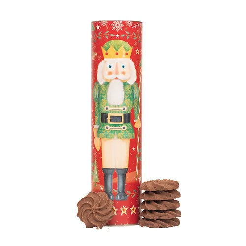 Farmhouse Biscuits, Christmas Nutcracker Giant Tube, #777, chocolate swirl biscuits