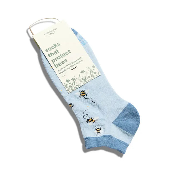 Conscious Step - Ankle Socks That Protect Bees (Medium)