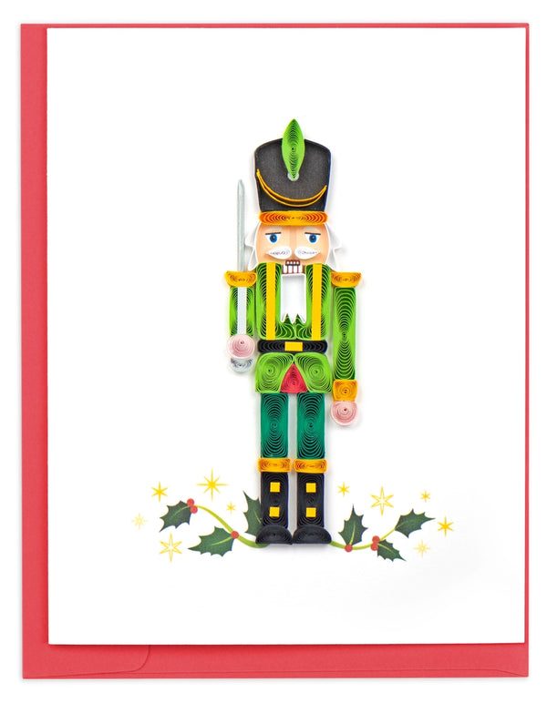 Quilling Card Nutcracker Light Green small card, #0023A