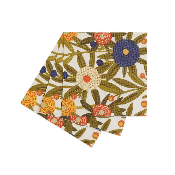 Rockflowerpaper Harvest Sunshine Paper Cocktail Napkins, Pack of 20