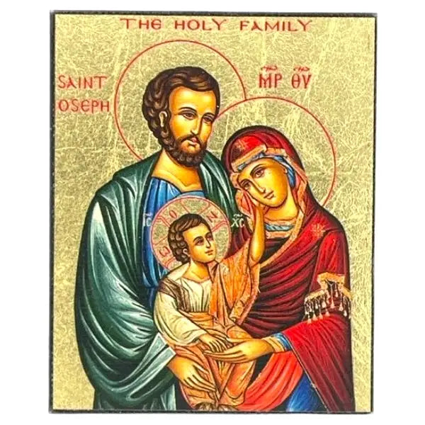 AI The Holy Family Silk Screen Icon Magnet, 2 x 0.3 x 2.4 in (5.1 x 0.8 x 6.1 cm) • SKU: S5X6_481