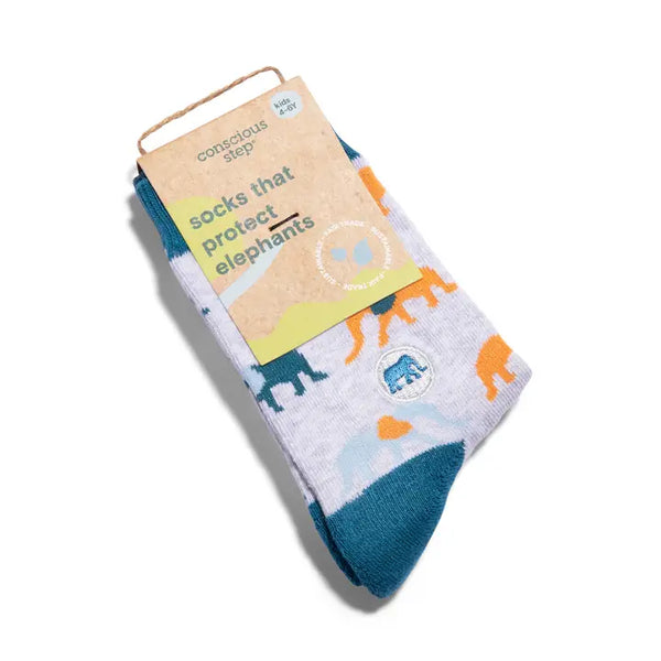 Conscious Step Kid socks that protect elephants | YOUTH | YCON005