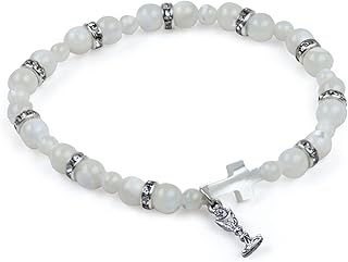 1st Communion Bracelet-Mother of Pearl 4028