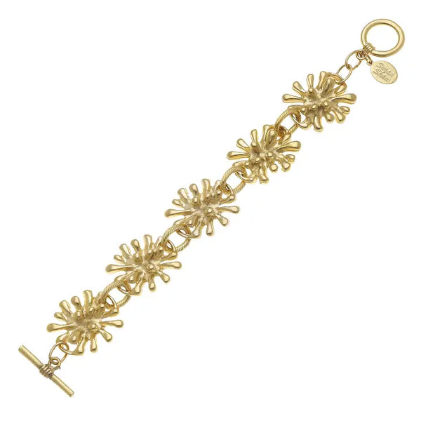 Susan Shaw Gold Starburst Bracelet 2567