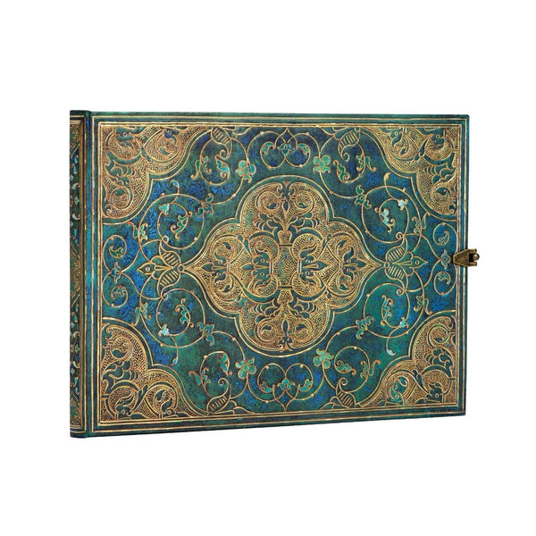 Paperblanks | Turquoise Chronicles | Guest Book | Unlined | Clasp Closure | 144 Pg | 120 GSM Diary