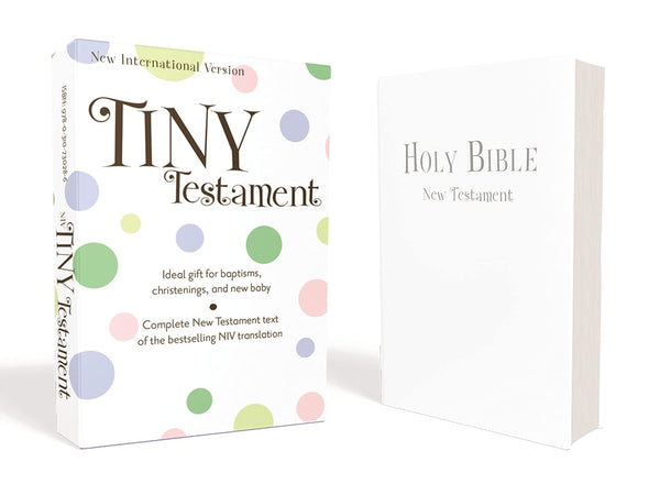 NIV, Tiny Testament Bible: New Testament, Leathersoft, White Imitation Leather