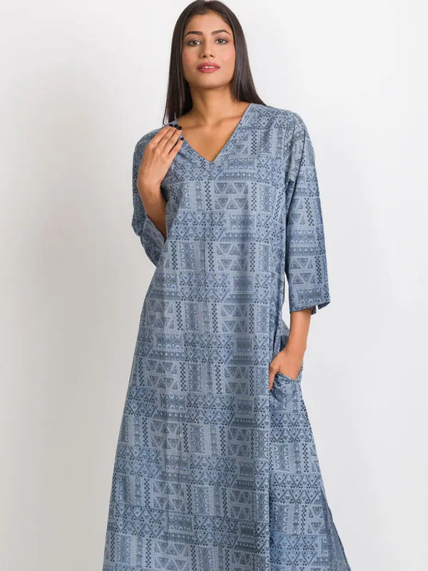 Sevya Handmade Lajita Cotton Caftan S/M, KT-9.5