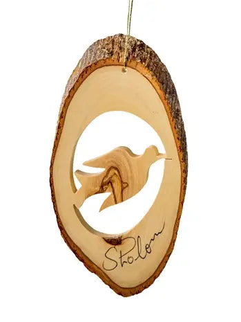 Earthwood-Bark Slice with Dove -SKU B-28