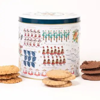 Farmhouse Biscuits 12 Days of Christmas Barrel Tin