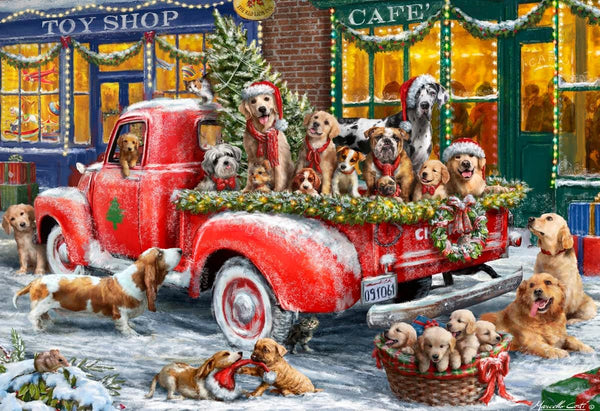 Vermont Christmast 1261 Canine Christmas Jigsaw Puzzle 100 Piece