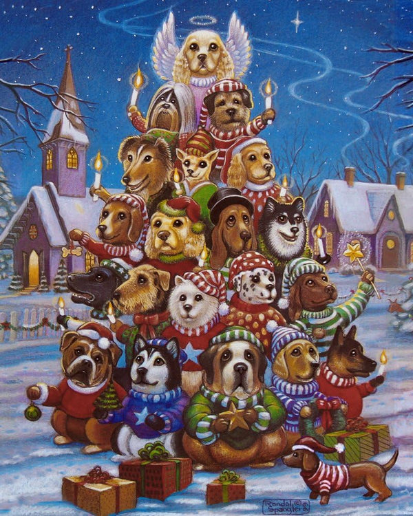 VC Canine Christmas Tree Jigsaw Puzzle VC142