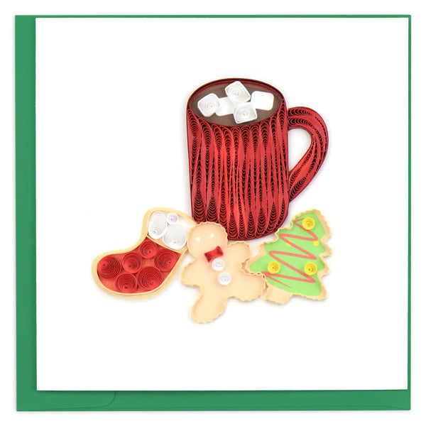 Quilling Card Christmas cookies large card, #682