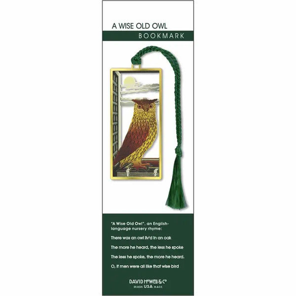 David Howell A Wise Old Owl Bookmark, BKS6803