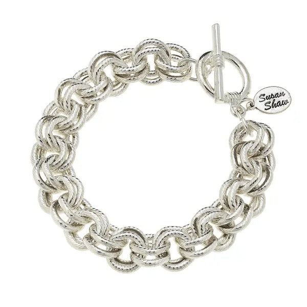 Susan Shaw Silver Double Link Chain  2495S