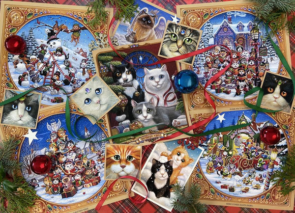 VC VC1251 Christmas Cats Jigsaw Puzzle 1000 Piece