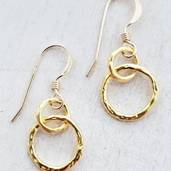 Sosie Designs Gold Organic Ringlet Earrings, #5163-1