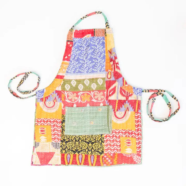 Rahab's Rope Kantha Patchwork Sari Apron