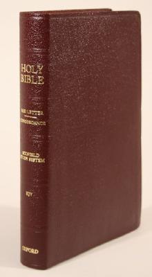 Old Scofield Study Bible-KJV-Classic 1917 Notes- Anniversary Edition-Leather