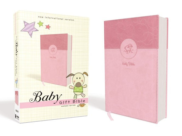 Niv, Baby Gift Bible, Holy Bible, Leathersoft, Pink, Red Letter, Comfort Print: Keepsake Edition