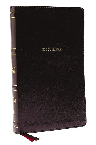 NkJV, Thinline Bible, Leathersoft, Black, Thumb Indexed, Red Letter Edition, Comfort Print: Holy Bible, New King James Version