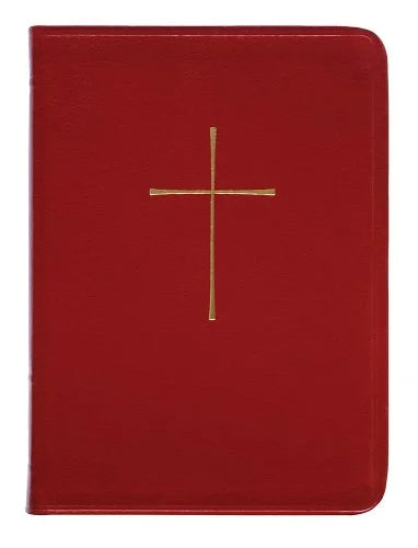 Book of Common Prayer (BCP) Red leather personal-sized