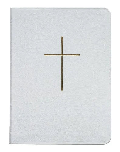 Book of Common Prayer, personal sized leather, WHITE