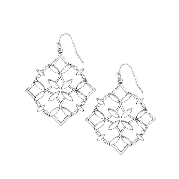 Natalie Wood Designs: Grace Drop Earrings, Silver