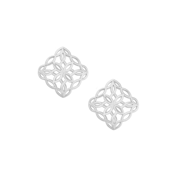 Natalie Wood Designs: Bloom Stud Earrings Silver