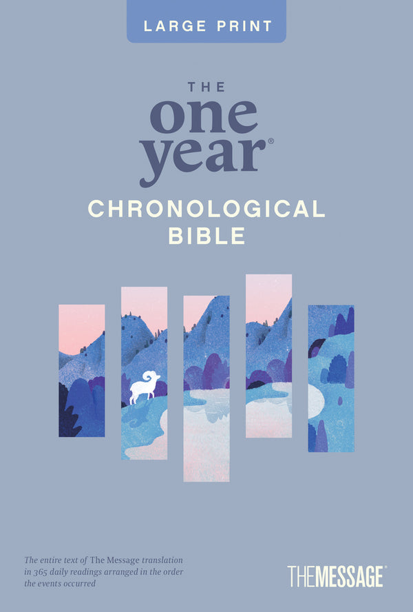 The One Year Chronological Bible the Message, Large Print Thinline Edition (Softcover)
