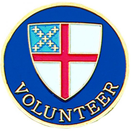 TSG Episcopal Shield Volunteer Pin