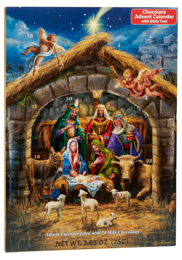 Vermont Christmas Chocolate Advent calendar BB139, "In the Manger"