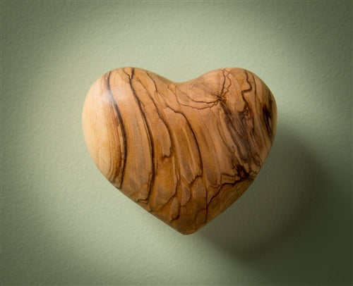 Earthwood large olive wood hearts, 2.5" CC28L