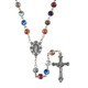 CBC Colorful marbled bead rosary, F11227