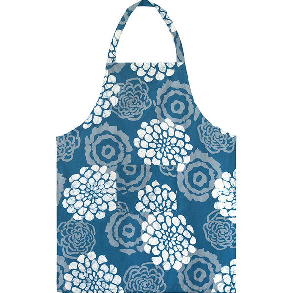 Global Mamas Reversible Apron Blooms Indigo #45010451