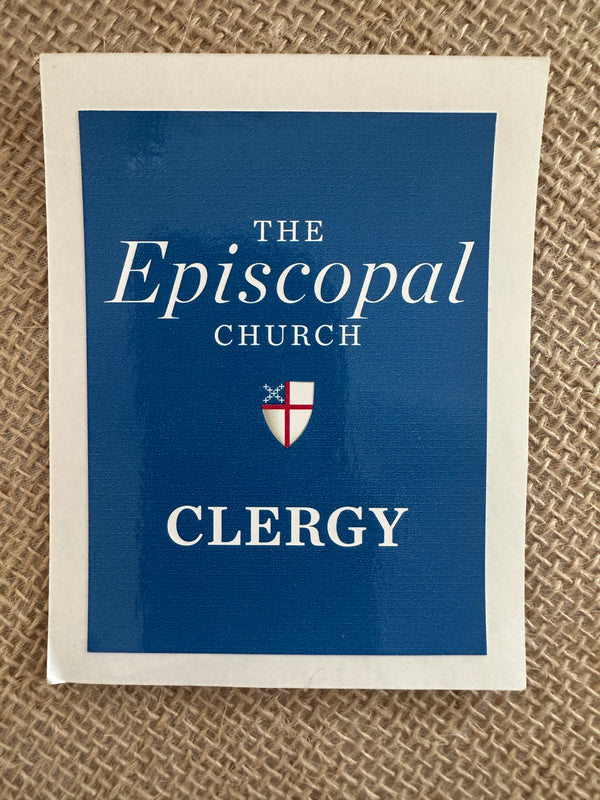 Episcopal Church Clergy Decal Blue