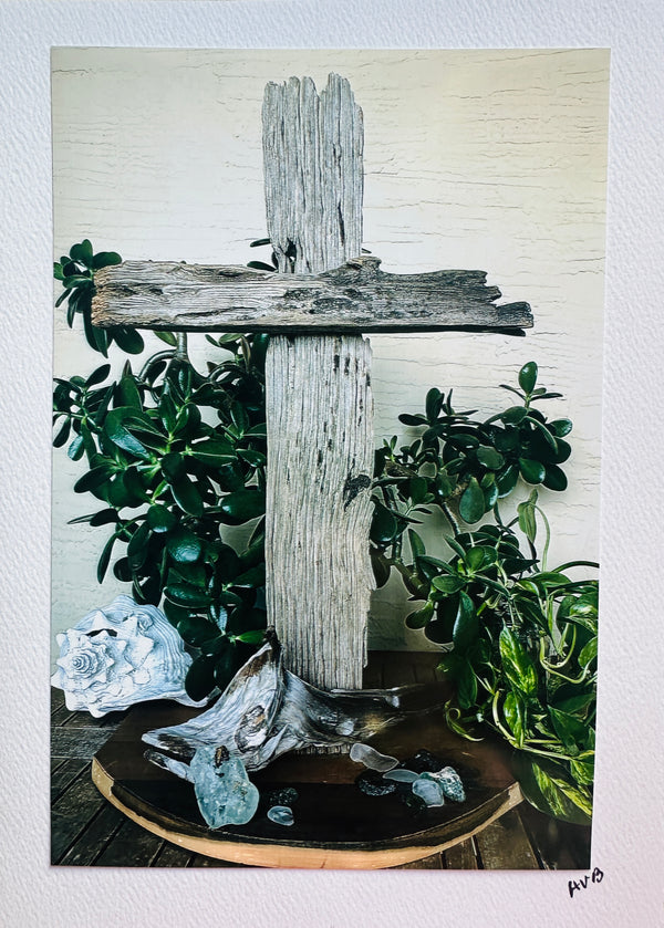 Dee Beggarly, "Driftwood Cross (View 2)"