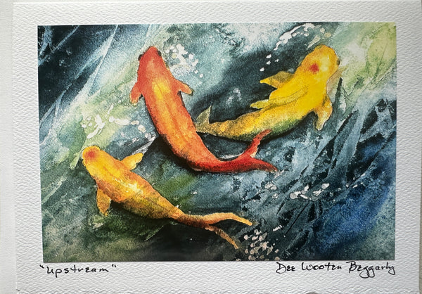 Dee Beggarly, "Upstream" notecard