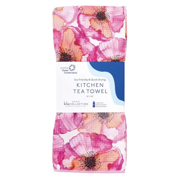 Rockflowerpaper PRESSED PETALS tea towel